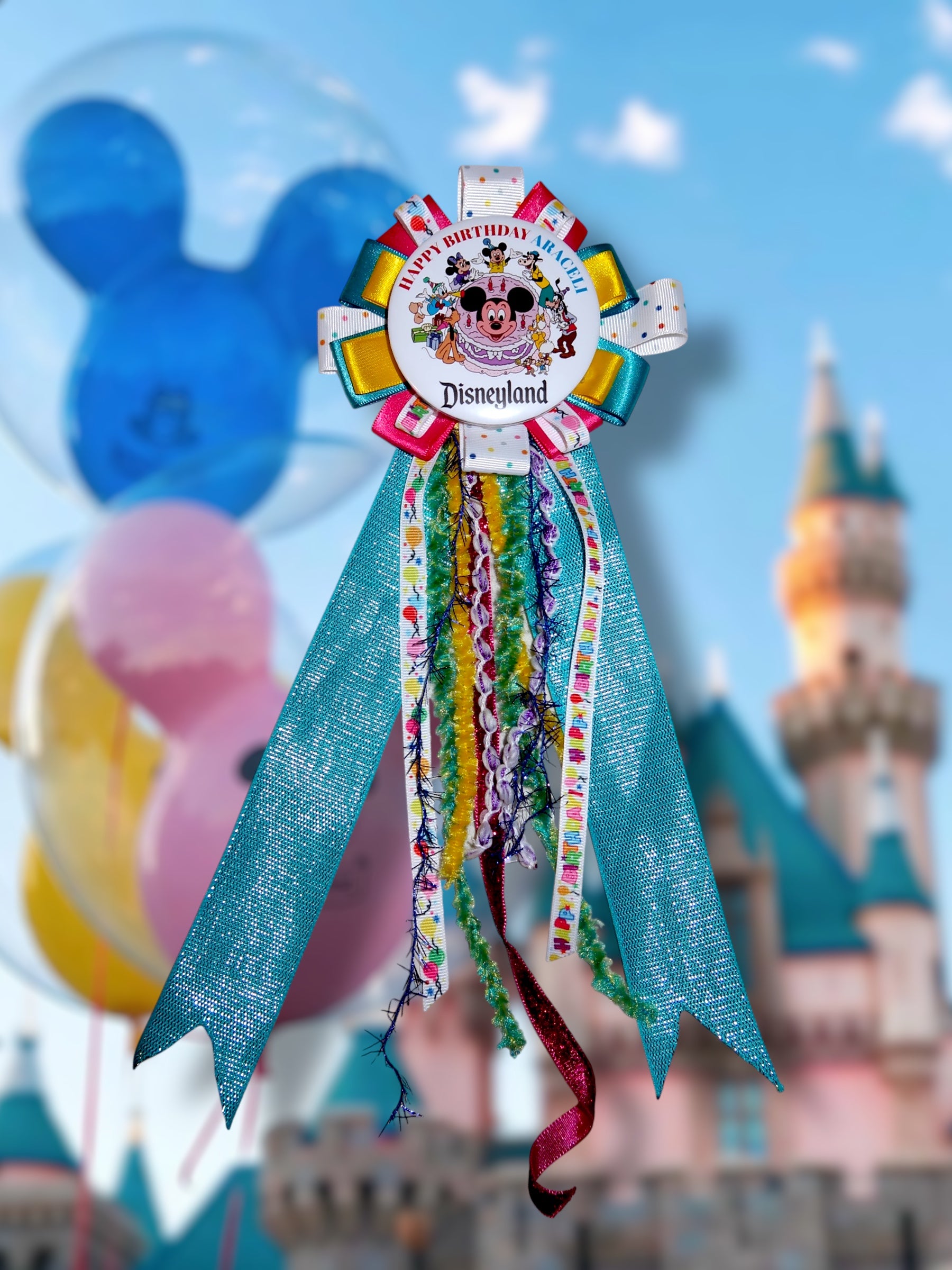 Birthday Ribbon Button (DLAND)