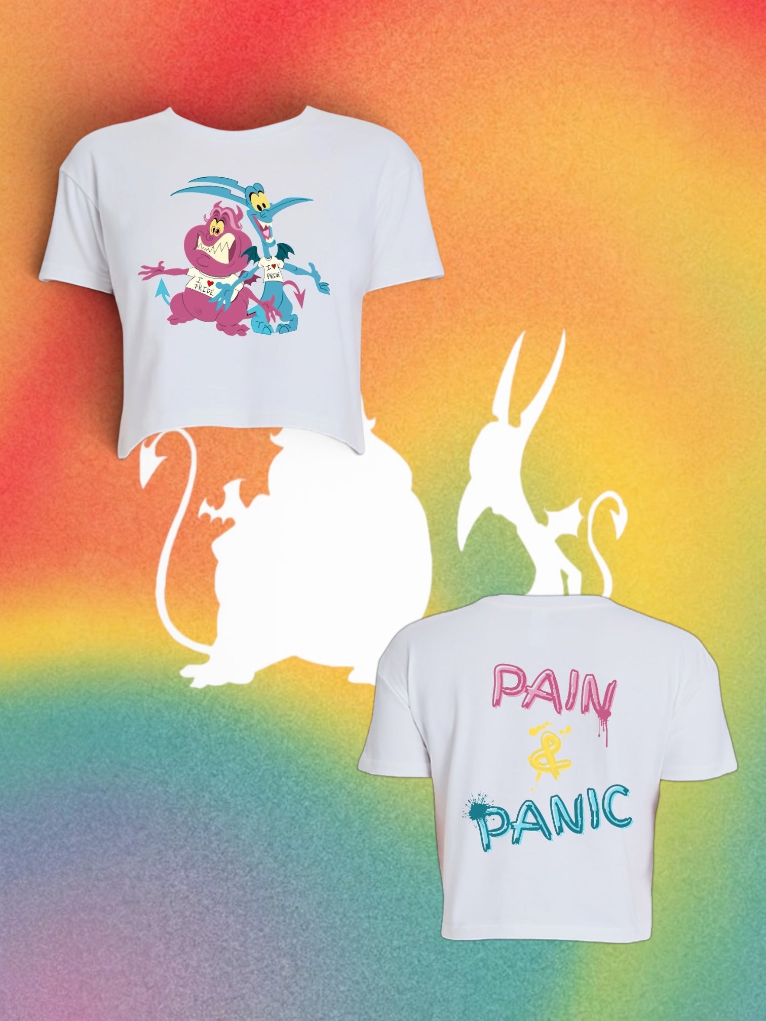 Pain & Panic Cropped Tee